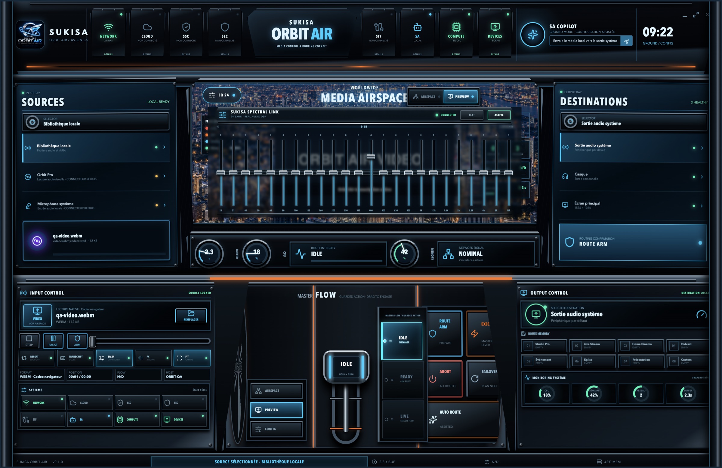Spectral EQ — 24 bandes réelles