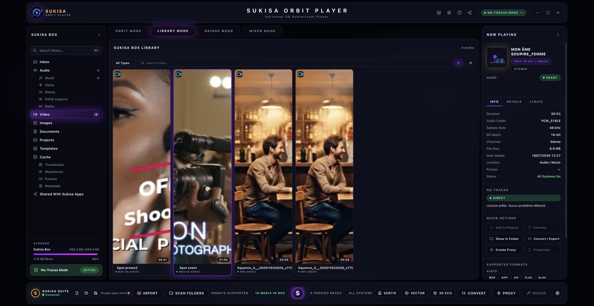 Library Mode & Sukisa Box