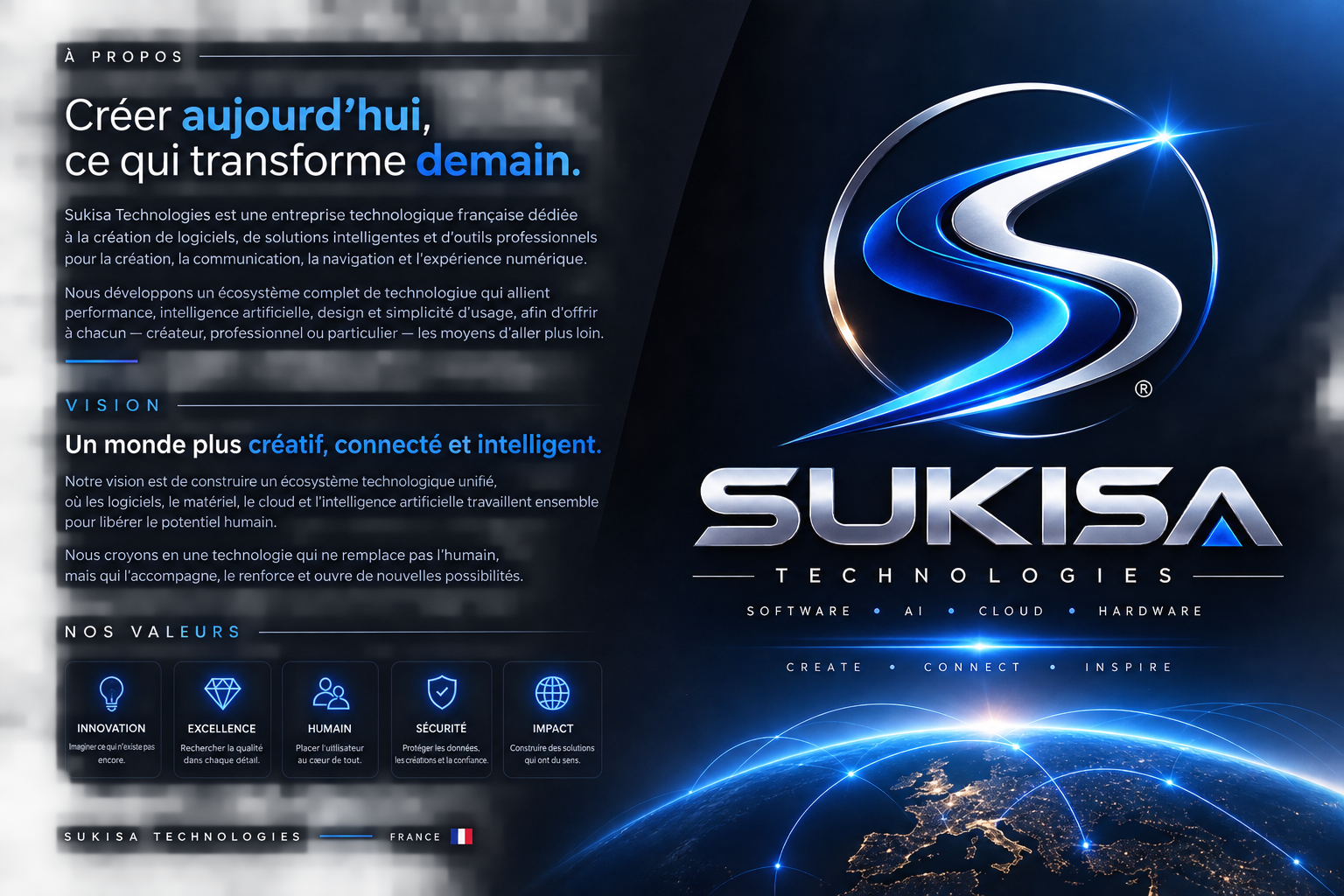 Sukisa Technologies — à propos, vision et valeurs